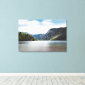 Meer van Bohinj, Slovenië Canvas Afdruk (Insitu (Houten vloer))