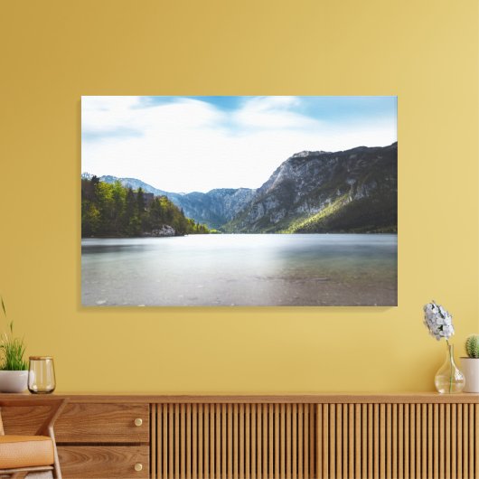 Meer van Bohinj, Slovenië Canvas Afdruk (Insitu (Woonkamer))