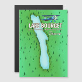 Meer van Bourget Frankrijk mooi reisposter (Voorkant / Achterkant)