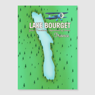 Meer van Bourget Frankrijk mooi reisposter