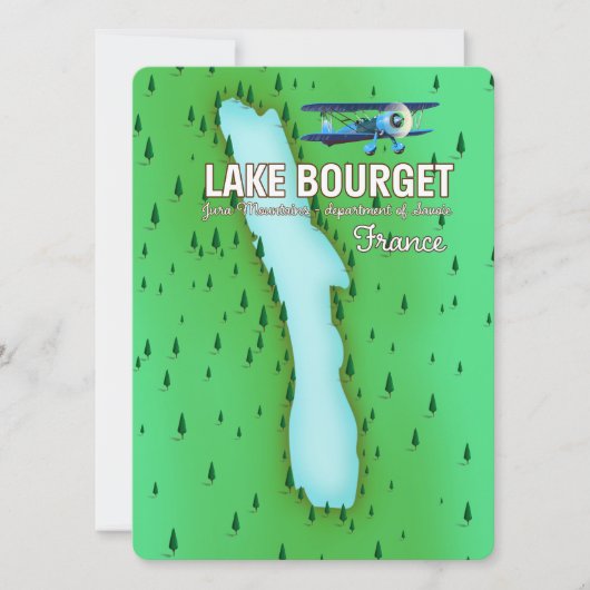 Meer van Bourget Frankrijk mooi reisposter (Voorkant)