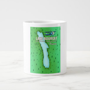 Meer van Bourget Frankrijk mooi reisposter Grote Koffiekop