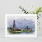 Meer van Bratanan Bali Indonesië Kaart (Staand voorkant)