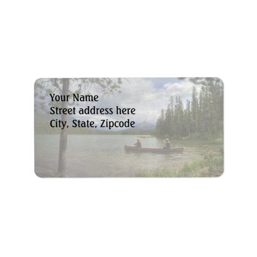 Meer van Canoeing Etiket (Voorkant)