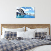 Meer van Catherine en Banner Peak 2 - Sierra Nevad Canvas Afdruk (Insitu (Slaapkamer))