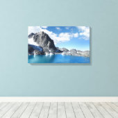 Meer van Catherine en Banner Peak 2 - Sierra Nevad Canvas Afdruk (Insitu (Houten vloer))