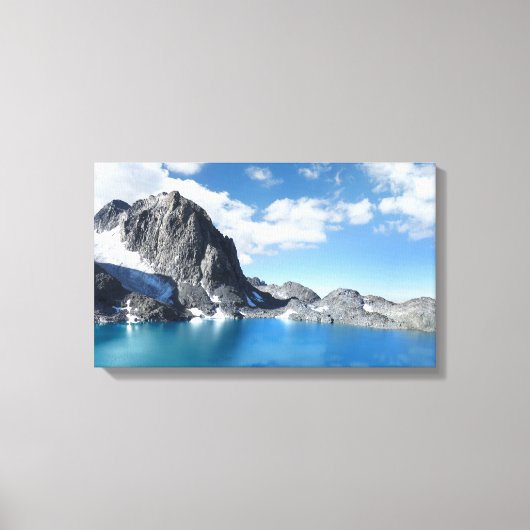 Meer van Catherine en Banner Peak 2 - Sierra Nevad Canvas Afdruk (Voorkant)