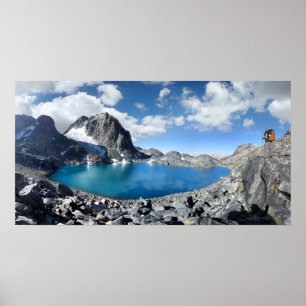 Meer van Catherine en Banner Peak - Sierra Nevada Poster