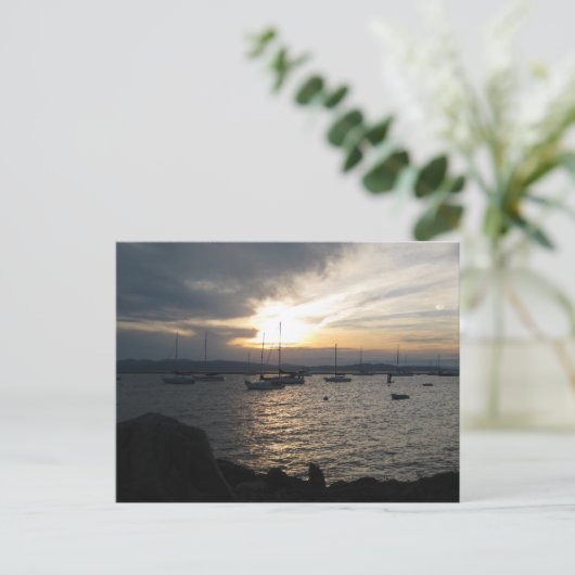 Meer van ChamPlain bij Sunset Briefkaart (Staand voorkant)