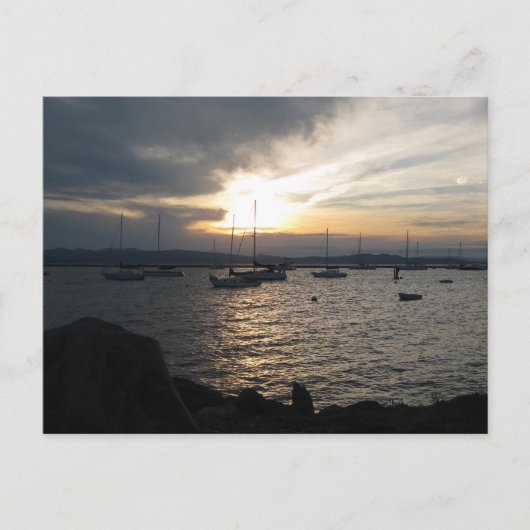 Meer van ChamPlain bij Sunset Briefkaart (Voorkant)