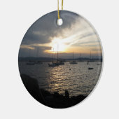 Meer van ChamPlain bij Sunset Keramisch Ornament (Links)