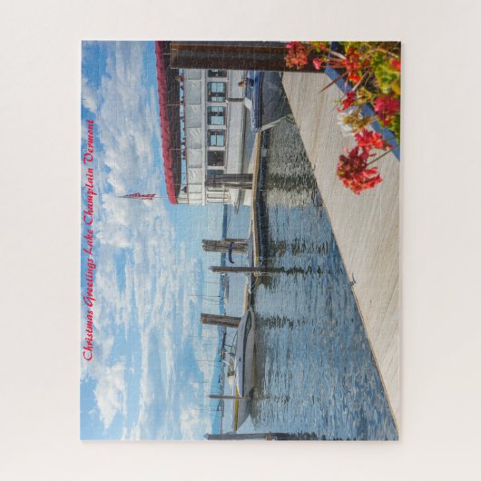 Meer van ChamPlain Vermont. kerstcadeautjes Legpuzzel (Verticaal)