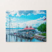 Meer van ChamPlain Vermont. Legpuzzel (Horizontaal)