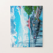 Meer van ChamPlain Vermont. Legpuzzel (Verticaal)