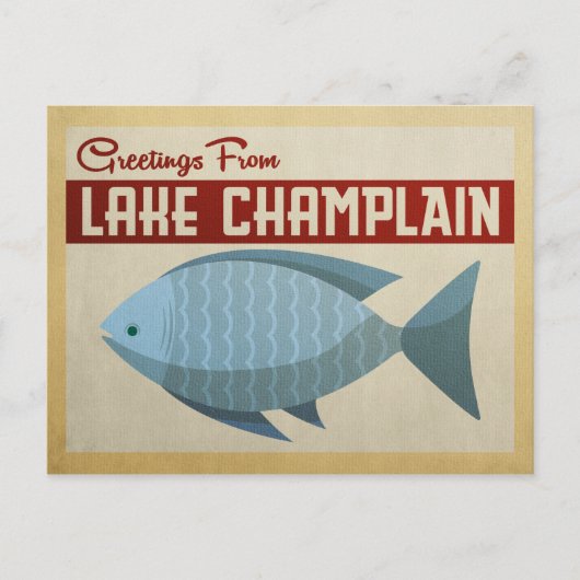 Meer van ChamPlaPlafish Vintage Travel Briefkaart (Voorkant)