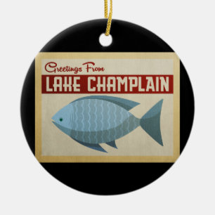 Meer van ChamPlaPlafish Vintage Travel Keramisch Ornament