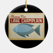 Meer van ChamPlaPlafish Vintage Travel Keramisch Ornament (Achterkant)