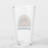 Meer van Champlatte New York Vermont-regenboog Glas (Achterkant)