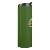 Meer van Champlatte New York Vermont-regenboog Thermosbeker (Gedraaid links)