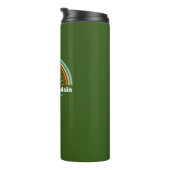 Meer van Champlatte New York Vermont-regenboog Thermosbeker (Geroteerd rechts)