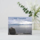 Meer van Champlatte Vermont Briefkaart (Staand voorkant)