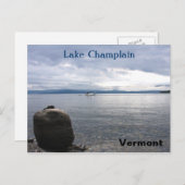 Meer van Champlatte Vermont Briefkaart (Voorkant / Achterkant)