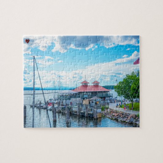 Meer van Champlatte Vermont Legpuzzel (Horizontaal)