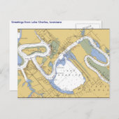 Meer van Charles, Briefkaart van het Louisiana Har (Voorkant / Achterkant)