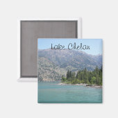 Meer van Chelan Landschap Magneet (Voorkant / Achterkant)