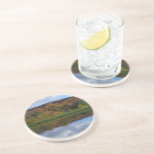 Meer van Coffey in Beech Mountain, NC Zandsteen Onderzetter (Zijkant)