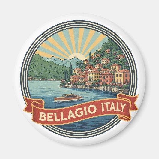 Meer van Como Bellagio Italië Magneet (Voorkant)