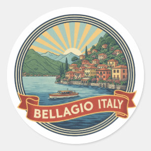 Meer van Como Bellagio Italië Ronde Sticker