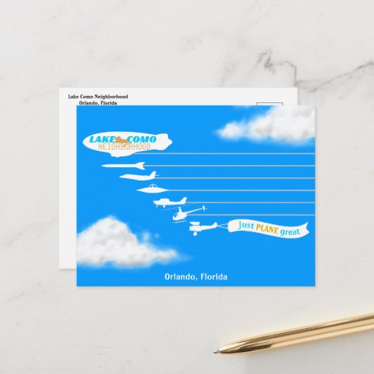 Meer van Como Briefkaart (Voorkant / Achterkant in situ)