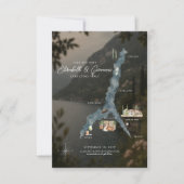 Meer van Como Editoriale Aquarelkaart (Voorkant)
