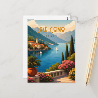 Meer van Como Italië Ansichtkaart Briefkaart