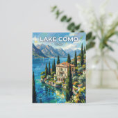 Meer van Como Italië Briefkaart (Staand voorkant)