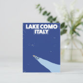 meer van Como Italië reisposter Briefkaart (Staand voorkant)