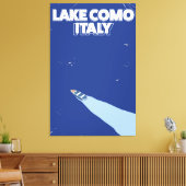 meer van Como Italië reisposter Canvas Afdruk (Insitu (Woonkamer))