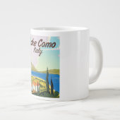 Meer van Como Italië reisposter Grote Koffiekop (Voorkant rechts)
