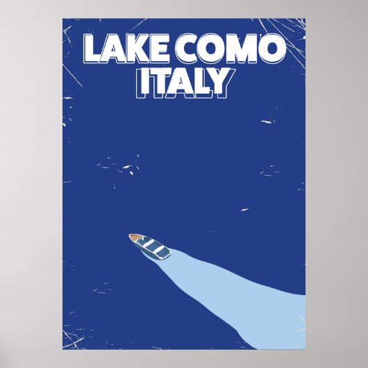 meer van Como Italië reisposter Poster (Voorkant)