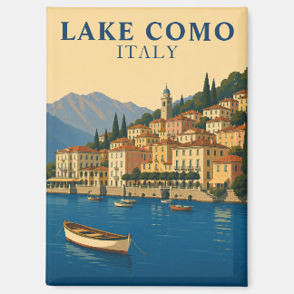 Meer van Como Italië Retro Reis Italiaanse Meren Magneet