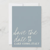 meer van Como Italië save the date met tekeningen Kaart (Achterkant)