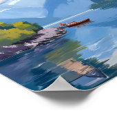 Meer van Como, Italië Schilderkunst Kunst Poster P (Hoek)