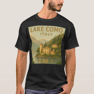 Meer van Como Italië T-shirt