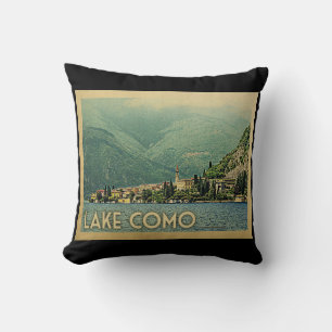 Meer van Como Italië Vintage Reis Kussen