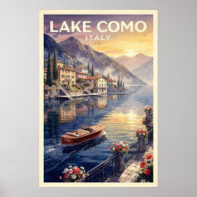 Meer van Como Italië Vintage Reis