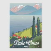 Meer van Como Italië vintage reisposter (Voorkant)