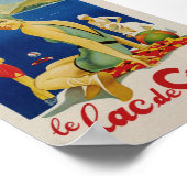 Meer van Como Italië Vintage Reisposter Poster (Hoek)