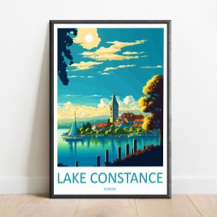 Meer van Como Reisprint Muurkunst Meer van Como It Poster