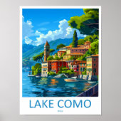 Meer van Como Reisprint Muurkunst Meer van Como It Poster (Voorkant)
